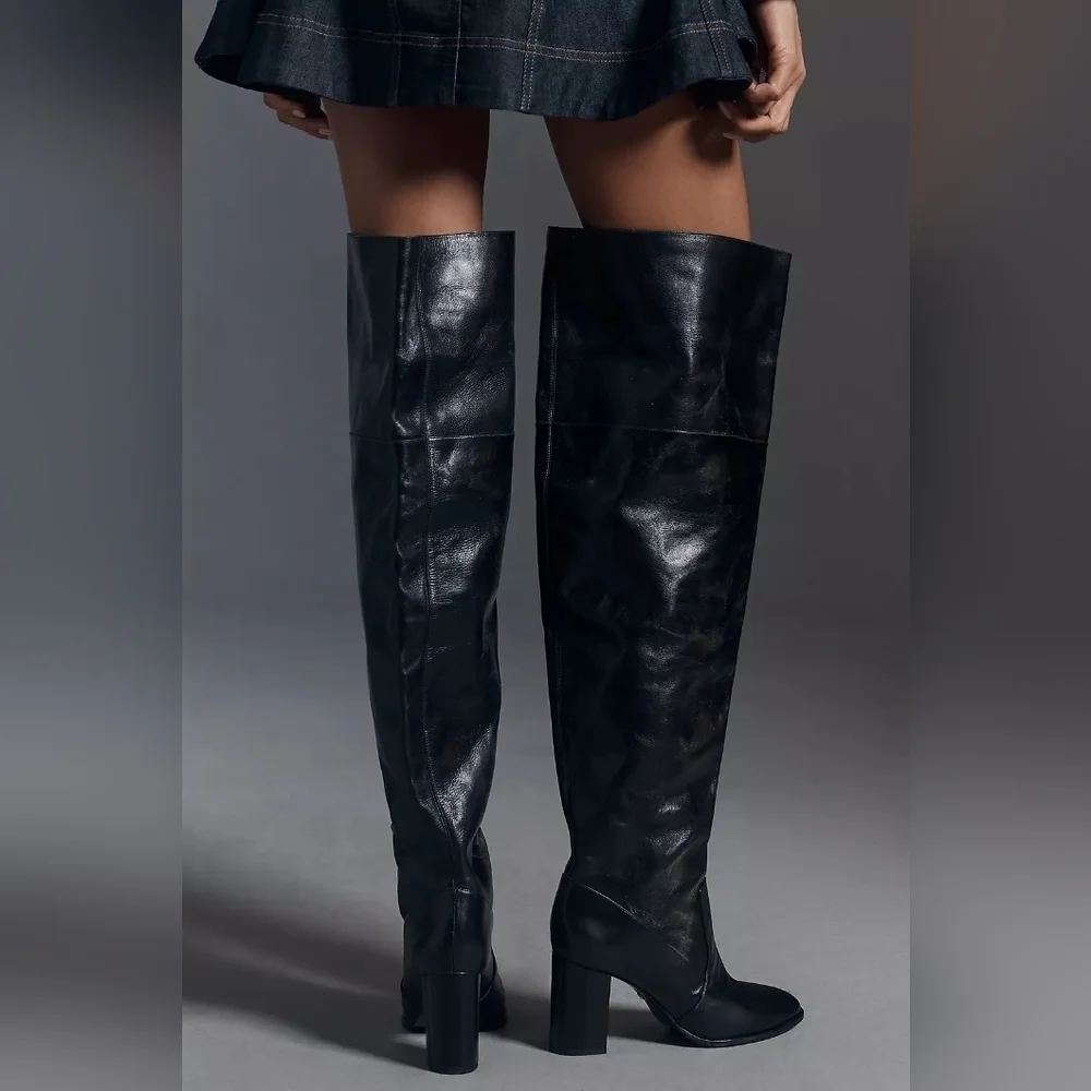 NIB Schutz Terrance Over-The-Knee Block Boots, Size 5B